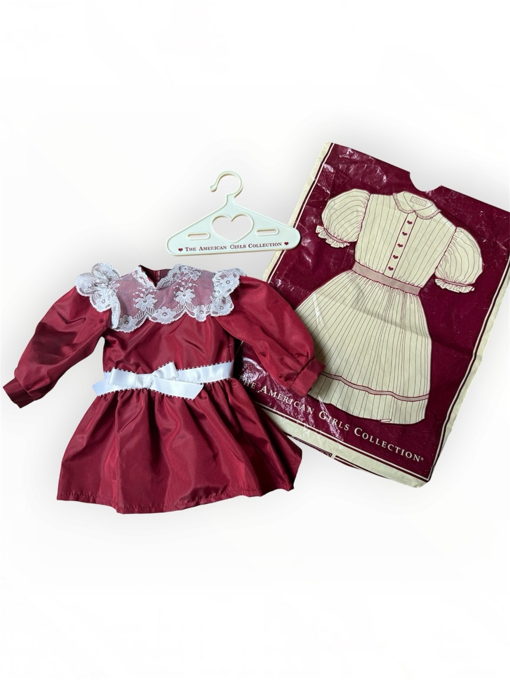 American Girl Pleasant Company 1991 Samantha Parkington Red Christmas Dress